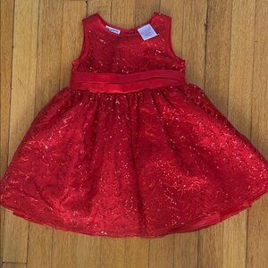 Red Lace Sleeveless Dress